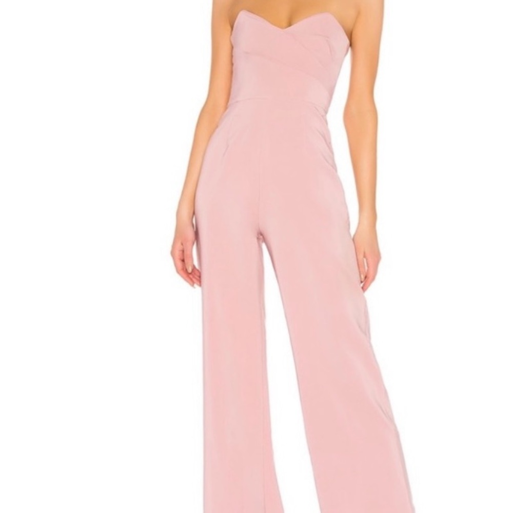 Strapless Pink Jumpsuit